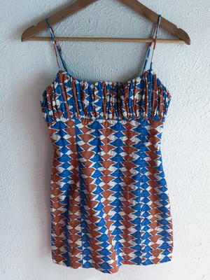 Anthropologie Maeve The Ophelia Sleeveless Linen Slim Mini Dress Sz 2 thumbnail 2