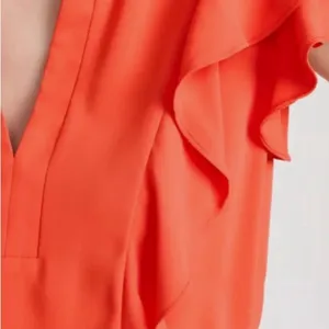 Amanda Uprichard Women’s Vareta Dress Ruffle Orange medium Mini thumbnail 3