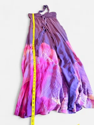 Karen Millen 100% Silk Purple Floral Maxi Dress Size 6 thumbnail 6