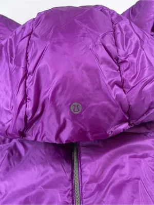 Lululemon Goose Down For A Run Zip Up Violet Puffer Quilted Coat Women's Sz 8 thumbnail 7