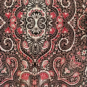 White House Black Market Dress XXS Paisley Autumn Wedding Guest Black Red thumbnail 8