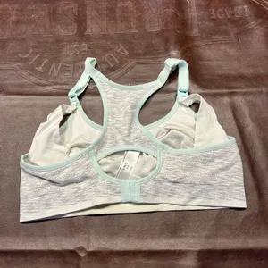 Bravado! Designs Gray Nursing‎ Sports Bra L Adjustable Racerback Clip Down thumbnail 8