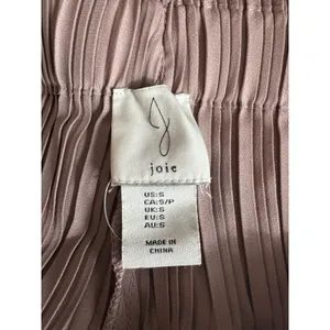 Joie Pleated Palazzo Pants Womens Small Mocha Taupe Elastic Waist Casual Lounge thumbnail 7