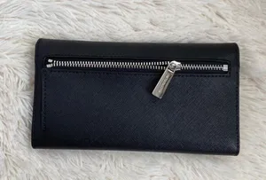 Michael Kors Black Large Trifold Wallet thumbnail 2