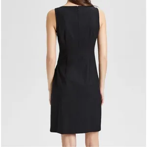Theory Risbana New Stretch Wool Sheath Dress Black size 6 thumbnail 5