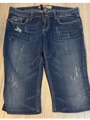 BKE Women's Blue Cropped Jeans Capri crop denim thumbnail 1
