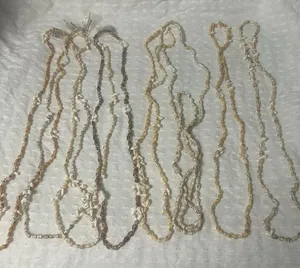 J322 Bulk Bundle of 8 Shell Necklaces Tan thumbnail 1