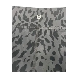 Lululemon Hot Shorts Womens 8 Black Leopard Animal Running Ruched Side Athletic thumbnail 3