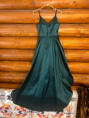 B-smart Emerald Metallic Green Formal Dress thumbnail 3