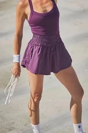 Free People Purple Skortsie thumbnail 1