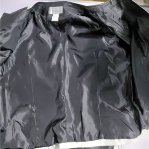 Vintage Spiegel Women's Leather Jacket Size 14 Black Classic Fall Moto Chic Y2K thumbnail 12