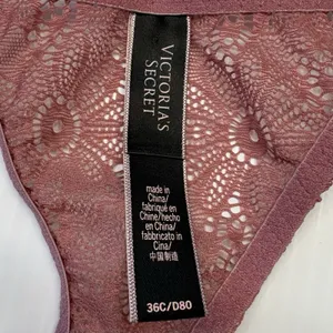 Victoria's Secret Very‎ Sexy Pink Lace Bustier Corset Bra 32C Waist Band thumbnail 7