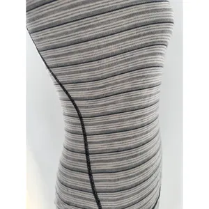 Smartwool Merino Wool 1/4 Zip Base Layer Top XS Gray Stripe Mock Neck Outdoor thumbnail 7