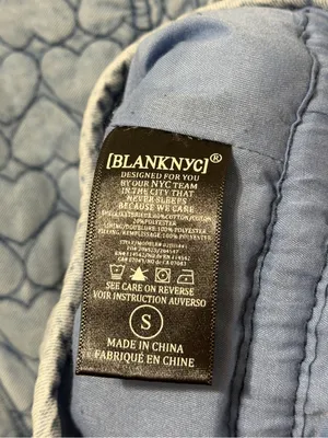 NEW Blank NYC Quilted Heart Jacket Size Small NWT Blue thumbnail 8