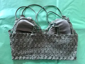 NWOT Zenana Lace Bralette in Olive Green sz XL thumbnail 4