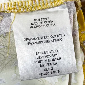 Candies XL‎ Mini Dress Yellow Floral Twist Front Sleeveless Preppy Boho 1039 thumbnail 9