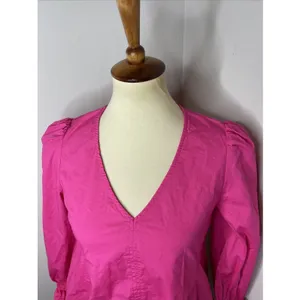Tuckernuck Pomander Place Easton Blouse Hot Pink‎ Size Small thumbnail 8