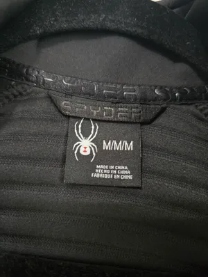 SPYDER Ferrara Black Quilted Vest with Pink Logo thumbnail 3