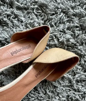 Jeffrey Campbell Women’s Tan Laser Cut D'Orsay Flats thumbnail 3