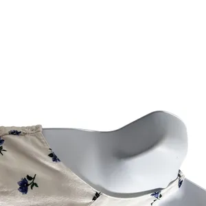 American Eagle Women Cottage Boho Halter Top‎ M White Floral Peplum Coquette Y2K thumbnail 4