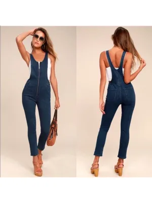 FREE PEOPLE Jax Denim Jumpsuit thumbnail 2
