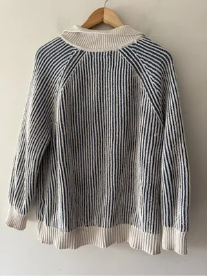 Aerie Sugar Rush Chenille Sweater Marbled Blue‎ thumbnail 6