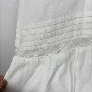 Storia NWT‎ White Lace Buttons Mini Babydoll Dress Women's Small thumbnail 8