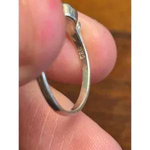 925 sterling silver ring jewlery scrap imperfect v83 1.04g 6.5 size vintage thumbnail 3