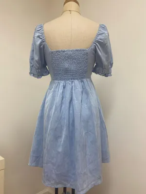 GB Short Blue Dress with Cut-Out Details thumbnail 5