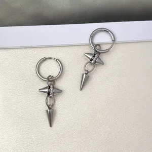 Spike Dangle Drop Earrings for Men Women Streetwear Punk Hip Hop Unisex Earrings thumbnail 2