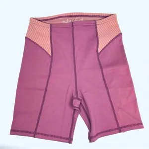 For Love and Lemons Dani Mauve Pink Biker Athletic Ribbed Shorts Workout NWT v6x thumbnail 3
