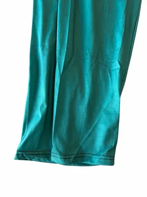 Women's Jade Green Pull On Drawstring Elastic Waist Straight Leg Pant Size XL #2 thumbnail 3