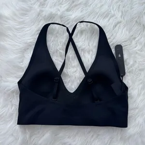 Nike Skims Shine V-Neck Bra Obsidian Small thumbnail 6