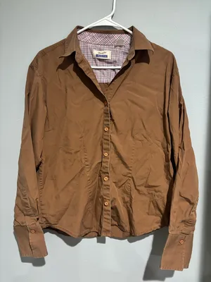 Wrangler Brown Button-Down Shirt thumbnail 1