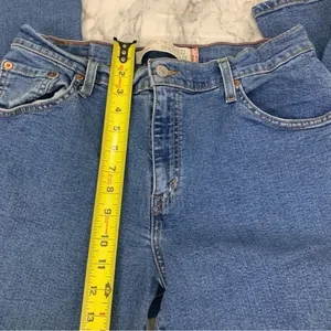Levi’s 550 Classic Relaxed Bootcut Denim jeans Blue Size 14 90s Vintage Y2K thumbnail 6