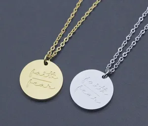 Faith Over Fear Necklace thumbnail 3
