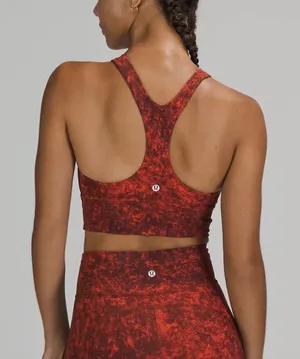 Lululemon Wunder Train Long Line Bra Red Multicolor thumbnail 2