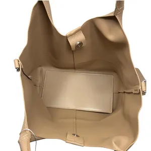 NWT ~ Newbella Large Pebbled Vegan Leather Finish Shelly Tote & Matching Pouch thumbnail 7