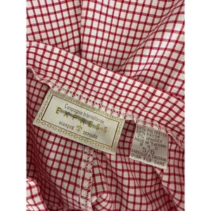 Vintage Express Compagnie‎ 90s Womens 5/6 Pants High Waisted Red White Tapered thumbnail 3