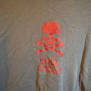 Red Glitter Skull Waffle Shirt thumbnail 2