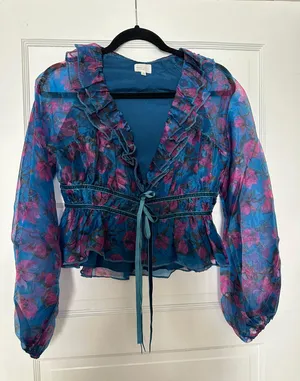 Vici Floral Tie Top thumbnail 4