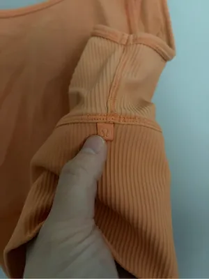Lululemon Ribbed Power Pivot Cropped Tank Golden Apricot thumbnail 4