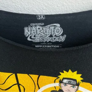 Naruto Off The Shoulder Anime Graphic Tee Black Size undefined thumbnail 3