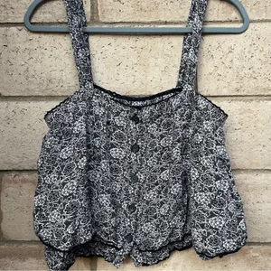 Free People Sweet Caroline Tank Blouse Size Small S Ruffle Dainty thumbnail 3