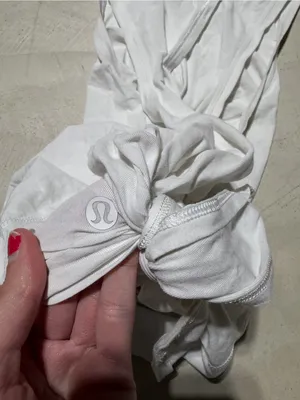 Lululemon active White Tank top tie back thumbnail 9
