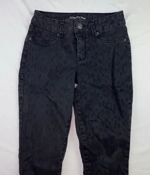 Leopard Print Pants Black thumbnail 2