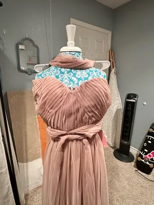 Birdy Grey Grey Bridesmaid Dress in taupe large thumbnail 3
