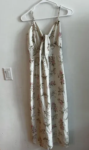 AZ Floral Tie-Front Maxi Dress Size L/XL NWOT thumbnail 2