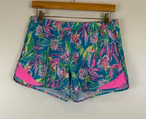 Lilly Pulitzer Luxletic Ocean Trail Short Formentera Turquoise Size small 1485 thumbnail 1
