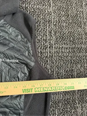 Women's Columbia Warmer Days Fleece Hooded Vest Size S Black Quilted thumbnail 2